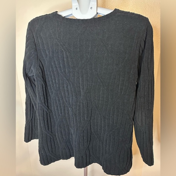 J. Jill Black Chenille Women's Sweater - Picture 3 of 5